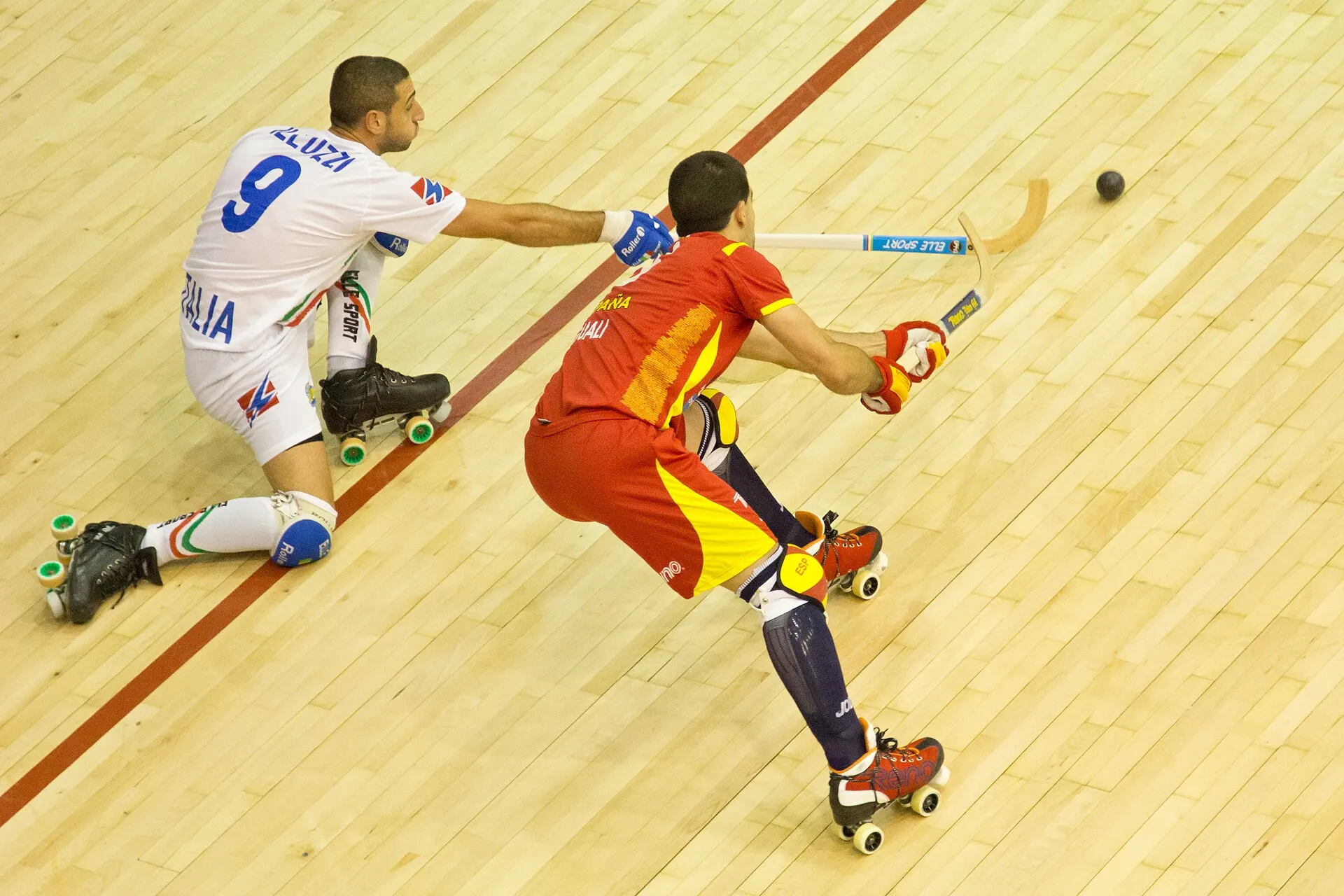 Partido de hockey sobre patines